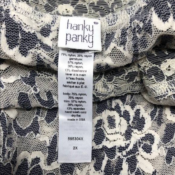 NEW hanky panky Plus Pajama Gown Lace Floral Design Babydoll Size 2XL - Picture 3 of 11